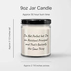 Assistant Principal Gift 9oz Vanilla Soy Candle Inspirational Quote Graduation Unique Gifts from Friends Family