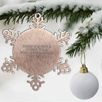 Funny Makeup Quote Snowflake Ornament Gifts for Makeup Lovers from Friends - Christmas Unique Gifts