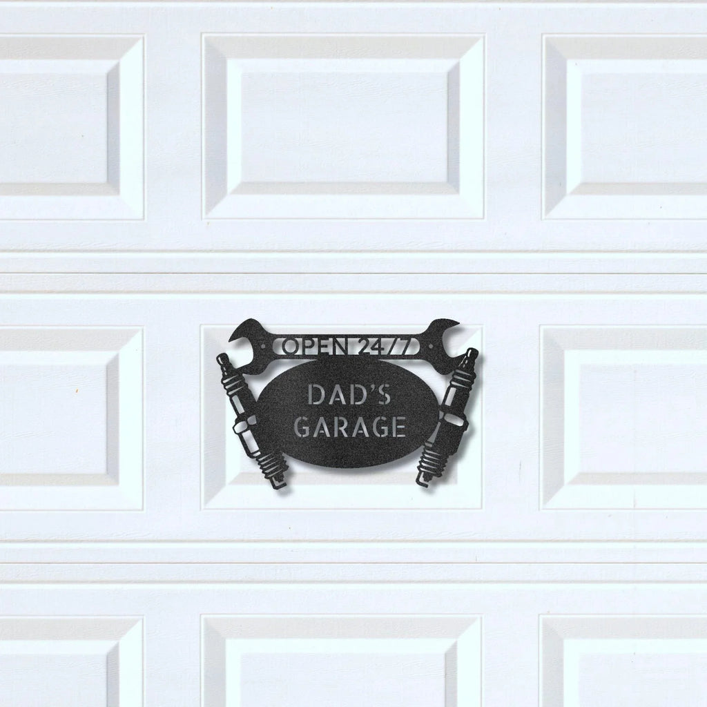Garage Auto Mechanic Personalized Metal Art Wall Sign