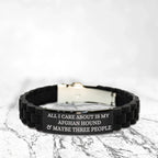 Funny Afghan Hound Dog Glide-lock Clasp Bracelet Quote 'All I Care About Is My Afghan Hound And Maybe Three People' Dog Lover Birthday, Christmas Gift
