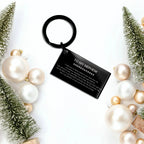 Motivational Nephew Engraved Black Keychain - I can promise to love you for the rest of my life, Birthday, Christmas Holiday Jewelry Gif