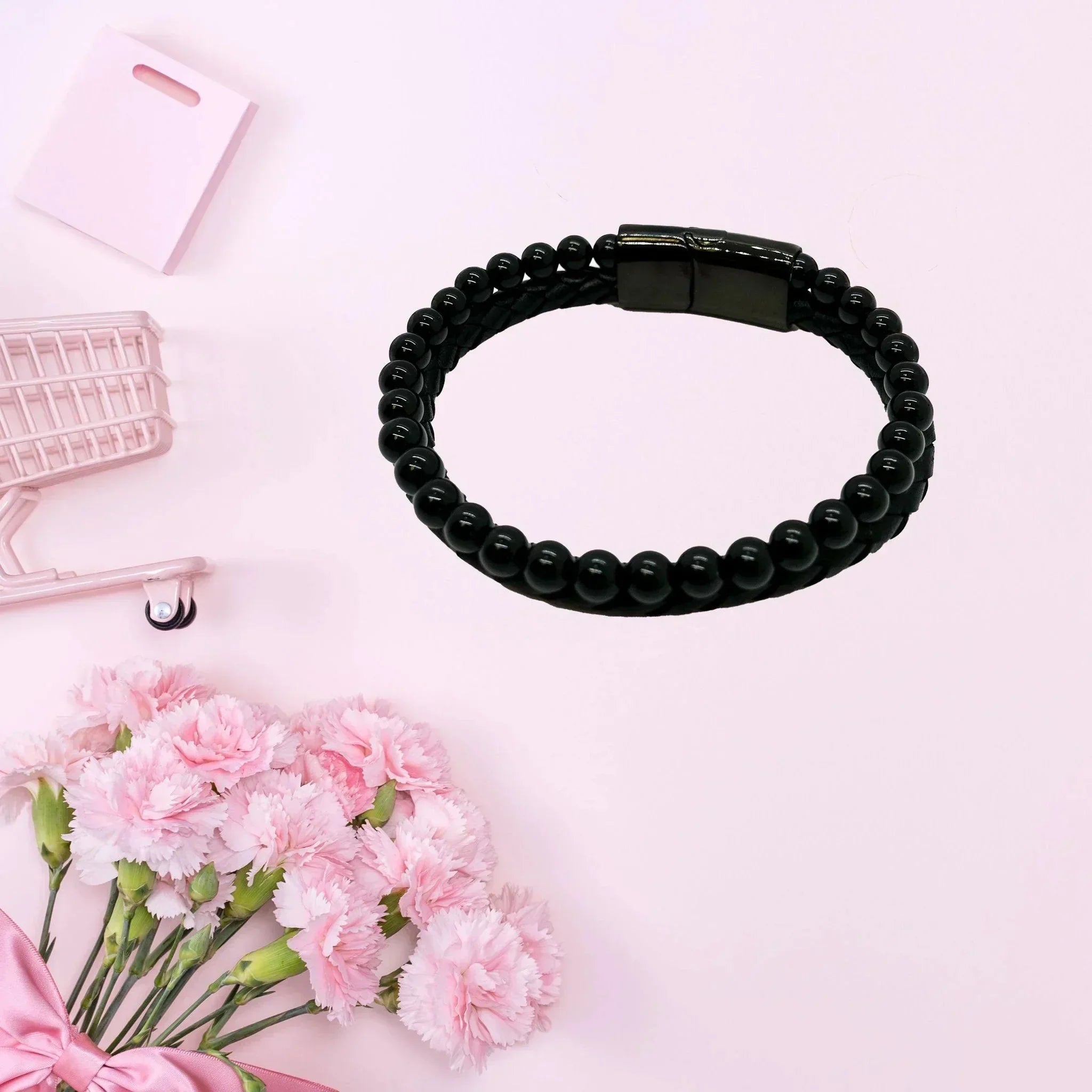 Mother-In-Law Stone Leather Bracelets Motivational Heartfelt Birthday, Christmas Gift - You are Braver than you Believe