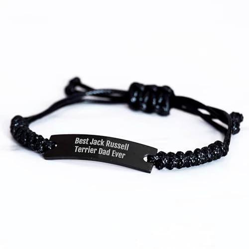 Spring Pet Products Jack Russell Terrier Dad Gifts for Valentine's Day - Best Jack Russell Terrier Dad Ever Rope Bracelet from Jack Russell Terrier Dog Owner to Son