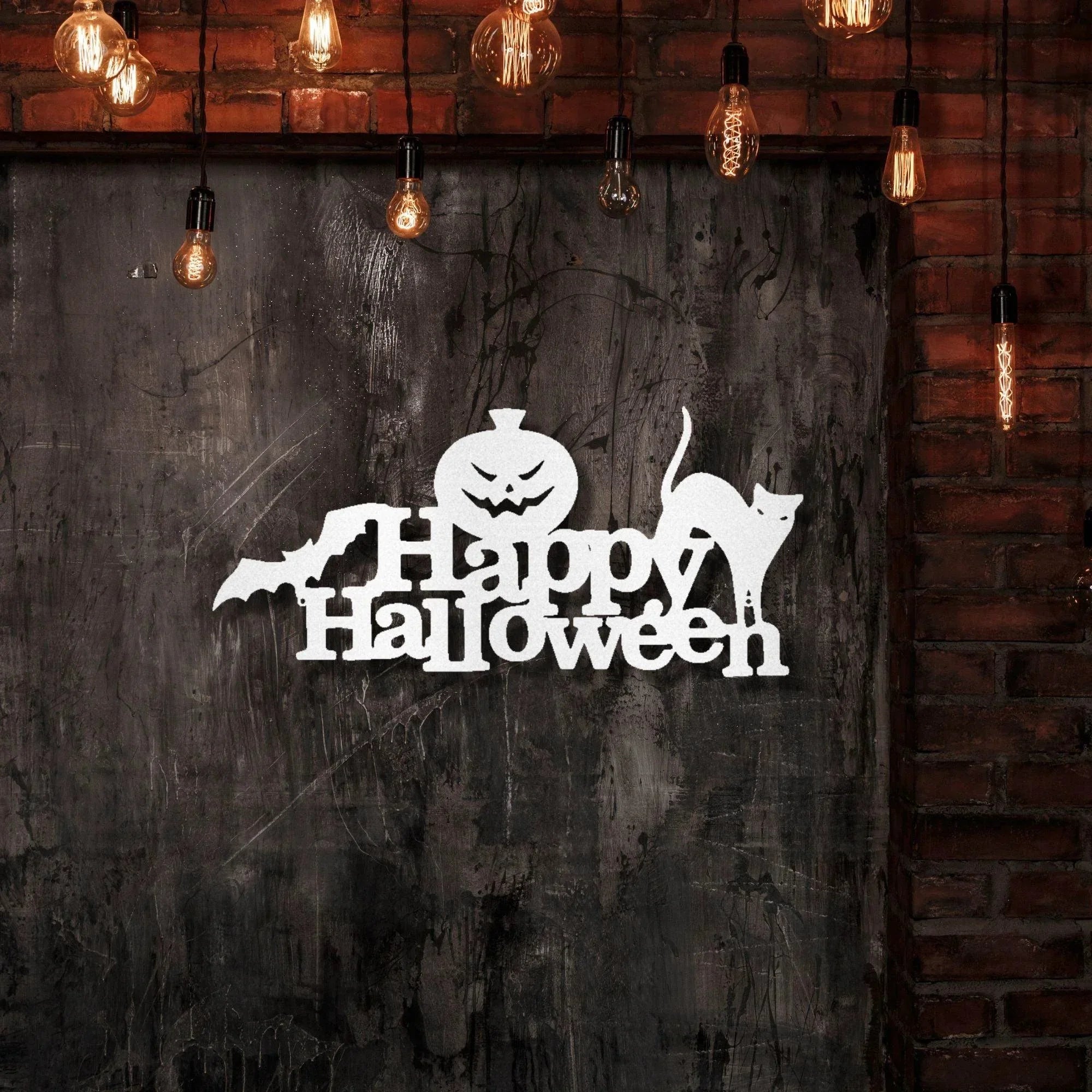 Happy Halloween Indoor Outdoor Steel Wall Sign