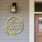Welcome to Our Porch Indoor Outdoor Steel Wall Sign