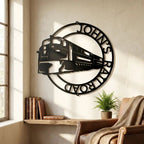 Railroad Train Metal Wall Art – Locomotive Wall Decor – Railroad Enthusiast Gift – Train Lover Wall Sign