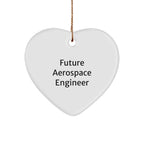 Aerospace Engineer Funny Quote Heart Ornament for Christmas