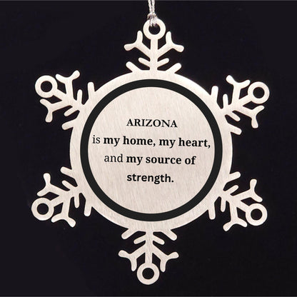 Alabama is my home Gifts, Lovely Alabama Birthday Christmas Snowflake Ornament For People from Alabama, Men, Women, Friends