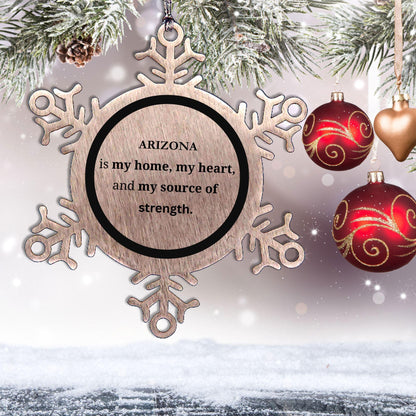 Alabama is my home Gifts, Lovely Alabama Birthday Christmas Snowflake Ornament For People from Alabama, Men, Women, Friends