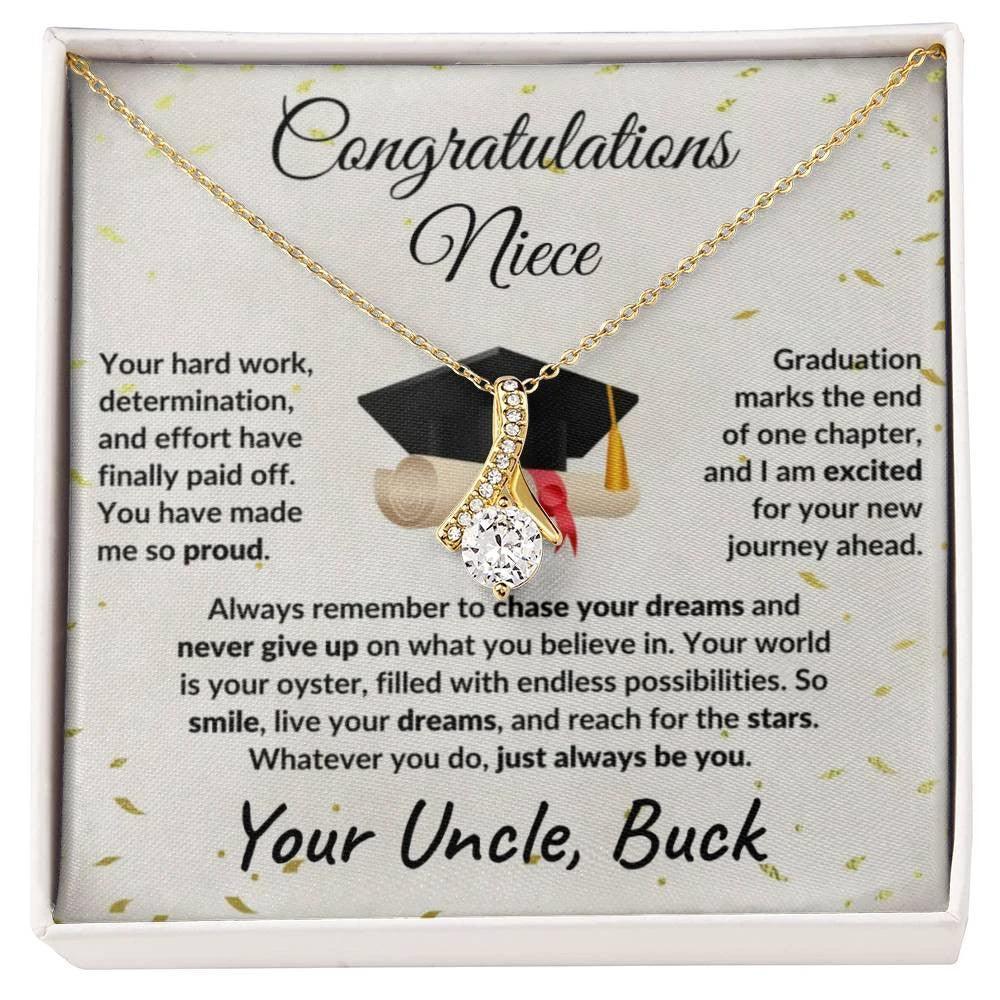Niece Graduation Gift from Uncle Pendant Necklace