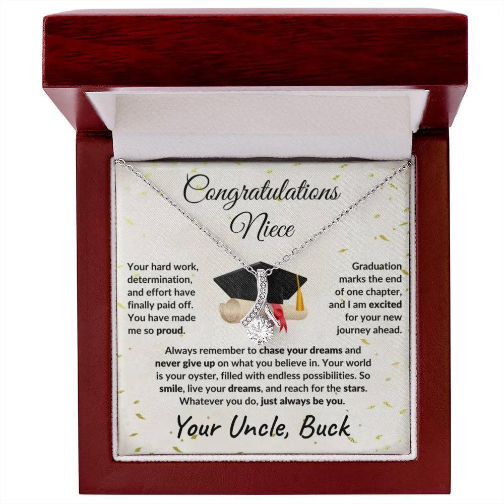 Niece Graduation Gift from Uncle Pendant Necklace