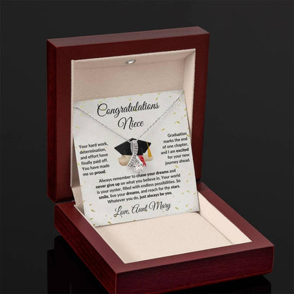 Niece Class of 2024 Graduation Gift from Aunt Alluring Beauty Pendant Necklace - Mallard Moon Gift Shop