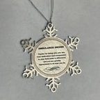 Ambulance Driver Snowflake Ornament - Thanks for being who you are - Birthday Christmas Tree Gifts Coworkers Colleague Boss