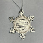 Apartment Manager Snowflake Ornament - Thanks for being who you are - Birthday Christmas Tree Gifts Coworkers Colleague Boss