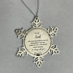 Aunt Christmas Snowflake Ornament Motivational Birthday Gifts - Life is learning to dance in the rain