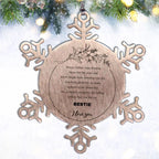 Aunt Snowflake Ornament - Always follow your dreams, never forget how amazing you are, Christmas Birthday Gifts