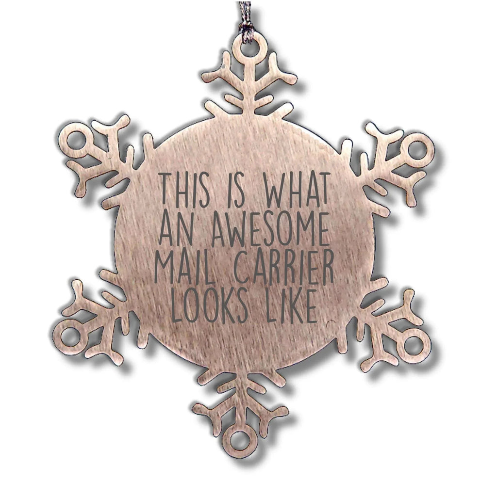 Awesome Mail Carrier Gifts from Friends and Family - Inspirational Snowflake Ornament for Christmas
