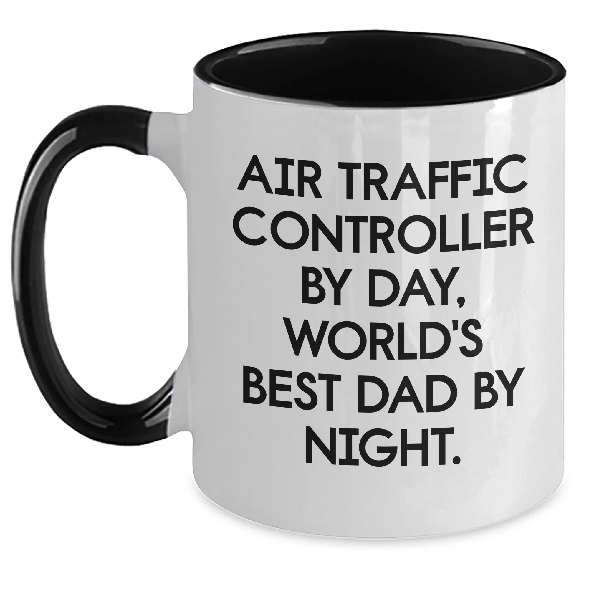 Funny Air Traffic Controller Gifts from Mom to Air Traffic Controller By Day, World's Best Dad By Night. Graduation Unique Gifts for Men