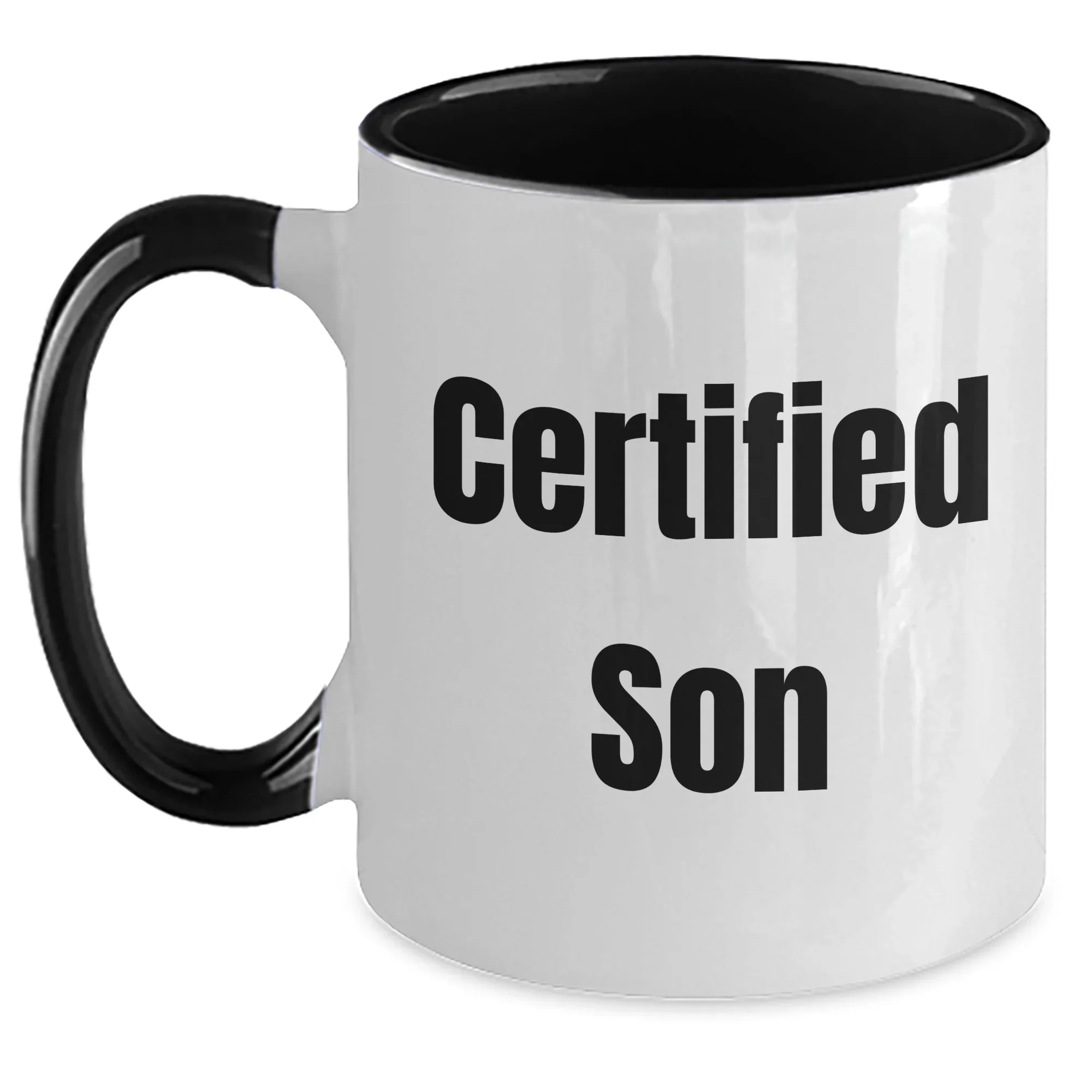 Funny Son Gifts from Mom to Son, Two Tone Coffee Mug for Him, Father's Day Unique Gifts