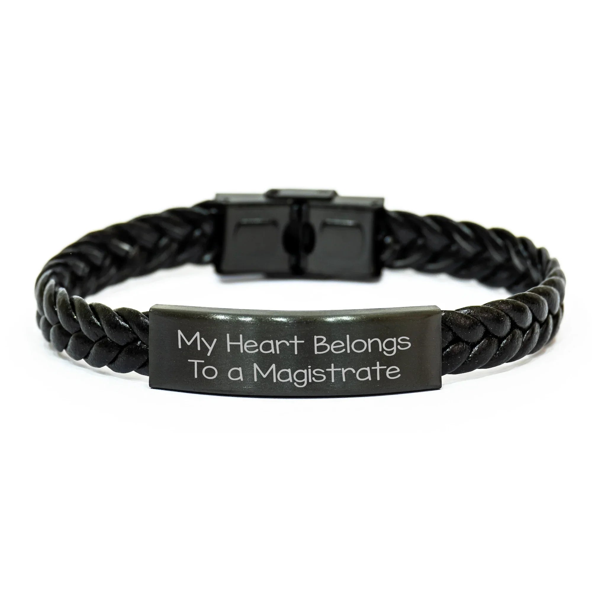 Funny Magistrate Quote Interlaced Leather Bracelet Gifts from Friends for Mother's Day