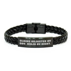 Claims Adjuster Gifts, Funny Quote Interlaced Leather Bracelet, Mother's Day Unique Gifts from Friends, Gifts for Claims Adjuster