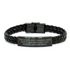 CFO Gifts, Funny Quote Interlaced Leather Bracelet, Mothers Day Unique Gifts from Friends, Gifts for CFO