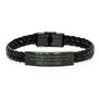 Funny Personal Assistant Gifts, Interlaced Leather Bracelet for Men, Gifts from Friends or Family, See Why You'd Need One - Engraved Stainless Steel & PU Leather, Father's Day Unique Gifts for Him