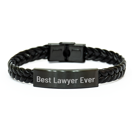 Best Lawyer Ever Interlaced Leather Bracelet Gifts from Family for Mother's Day - Image 1
