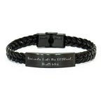 Funny Engineer Gifts from Men, Unique Interlaced Leather Bracelet for Him, Because I Am The Engineer. That's Why., Mother's Day Unique Gifts