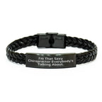 Sexy Chiropractor Gifts, I'm That Sexy Chiropractor Everybody's Talking About., Interlaced Leather Chiropractor Brunch Gifts from Men to Women, Chiropractor Friends, Family on Mother's Day