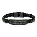 Author Gifts, Interlaced Leather Bracelet, Funny Quote, Mother's Day Unique Gifts from Friends to Author