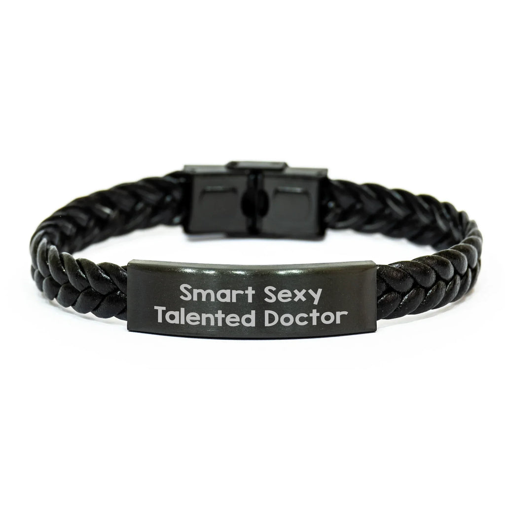 Smart Sexy Talented Doctor Gifts for Her, Interlaced Leather Bracelet, Mother's Day Unique Gifts from Men to Women