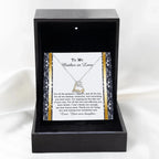 Mother-in-law Wedding Day Gift - One Of Your Own - Love Dancing Heart Pendant Necklace