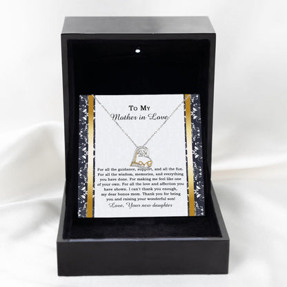 Mother-in-law Wedding Day Gift - One Of Your Own - Love Dancing Heart Pendant Necklace - Mallard Moon Gift Shop