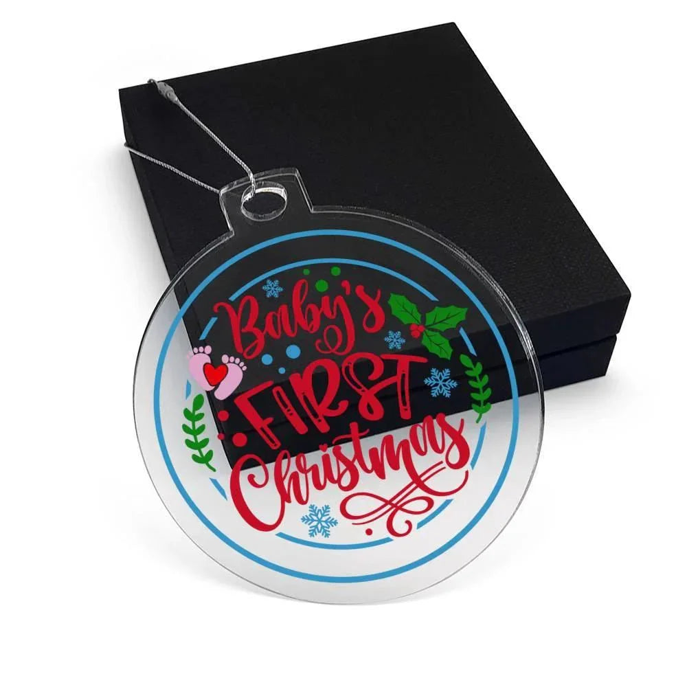 Baby's First Christmas Acrylic Keepsake Ornament