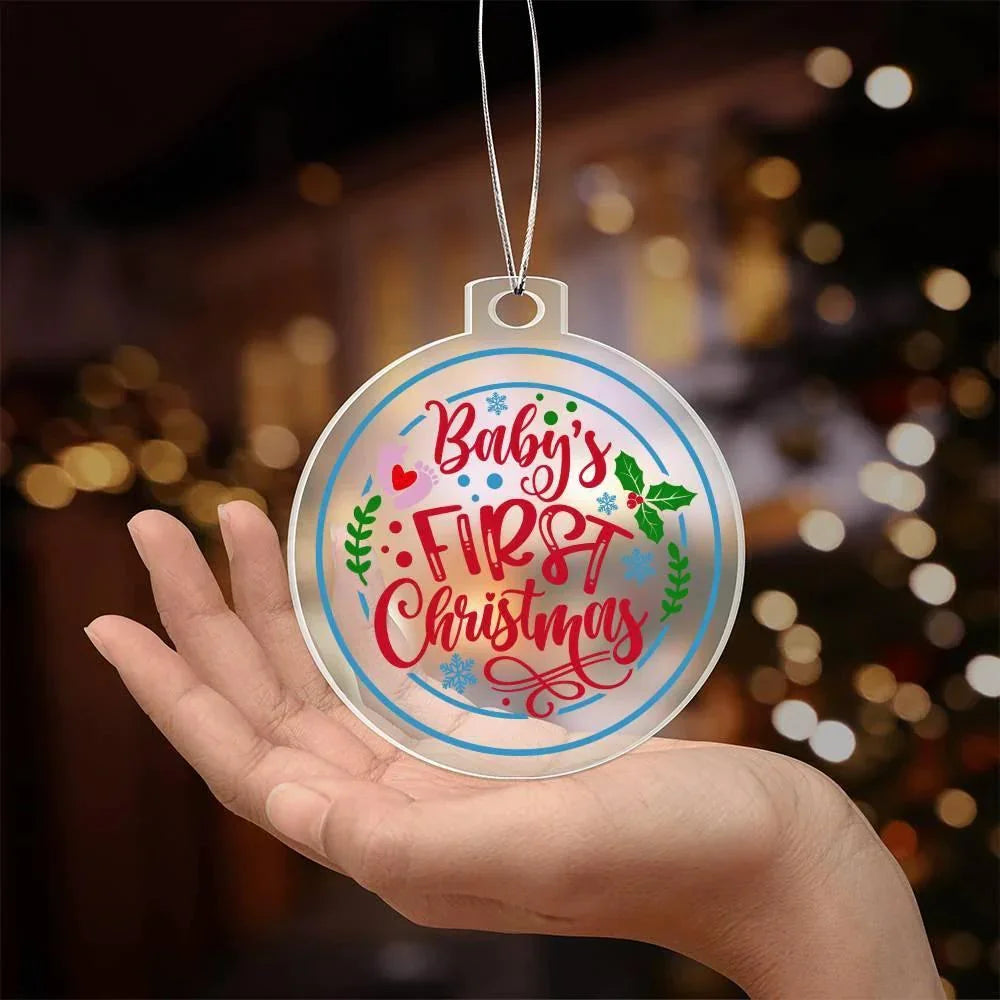 Baby's First Christmas Acrylic Keepsake Ornament