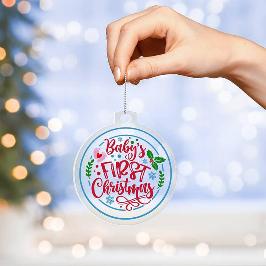Baby's First Christmas Acrylic Keepsake Ornament