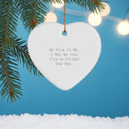 Be Nice to Me, Funny Vice-principal Heart Ornament Gifts from Friends for Christmas