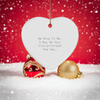 Be Nice to Me, Funny Vice-principal Heart Ornament Gifts from Friends for Christmas