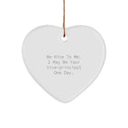 Be Nice to Me, Funny Vice-principal Heart Ornament Gifts from Friends for Christmas