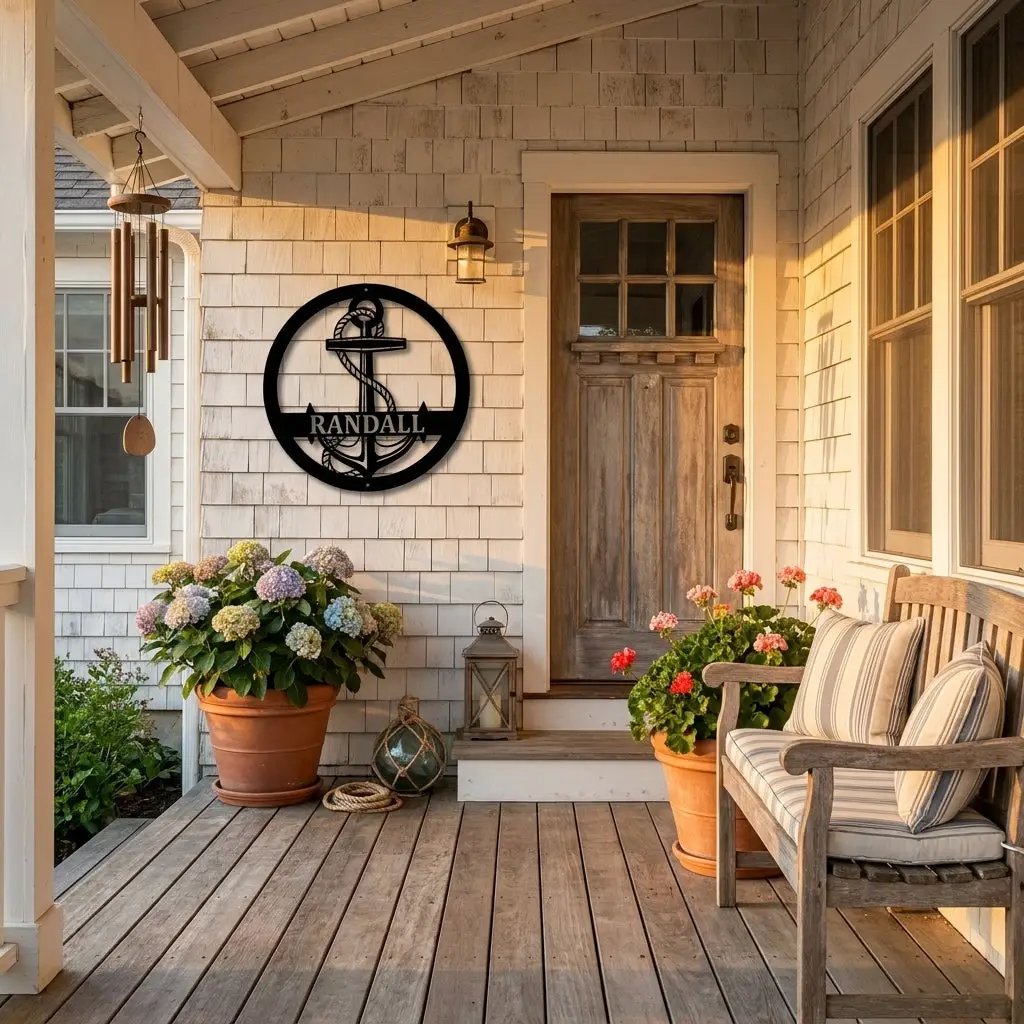 Personalized Anchor Name Metal Art – Your Name, Your Anchor