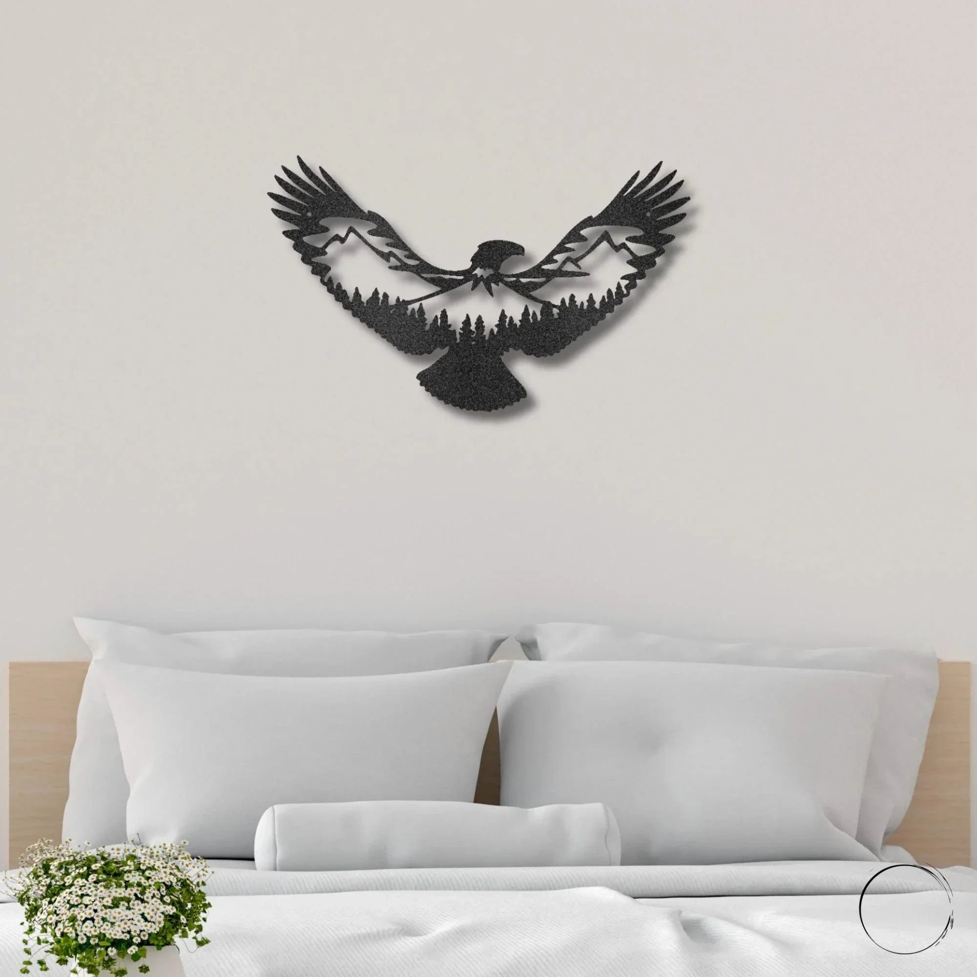 Eagle Scene Metal Art