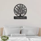 Personalized Tree of Life Metal Wall Sign: Celebrate Your Roots