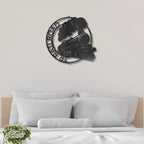 Steam Locomotive Train Custom Name Metal Art Wall Sign
