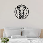 Forge Your Legacy: Personalized Viking Metal Art Wall Signs