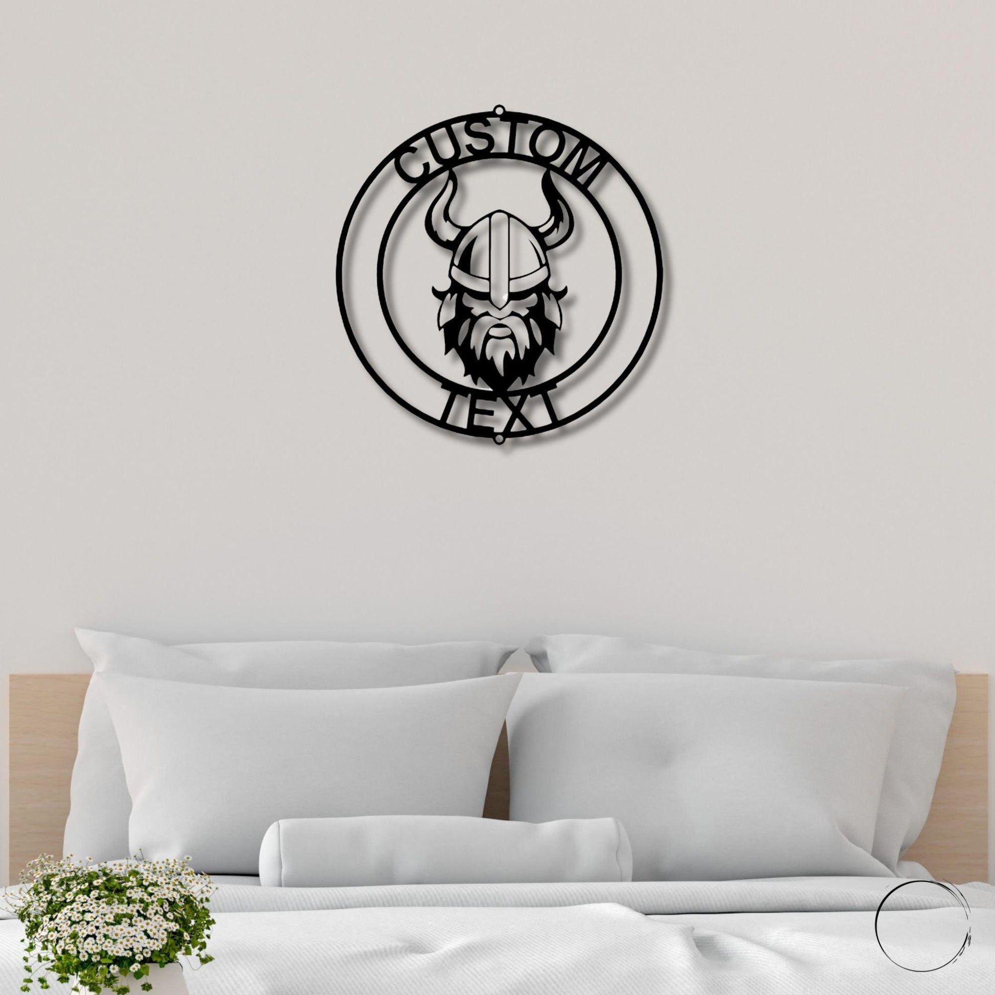 Forge Your Legacy: Personalized Viking Metal Art Wall Signs - Mallard Moon Gift Shop
