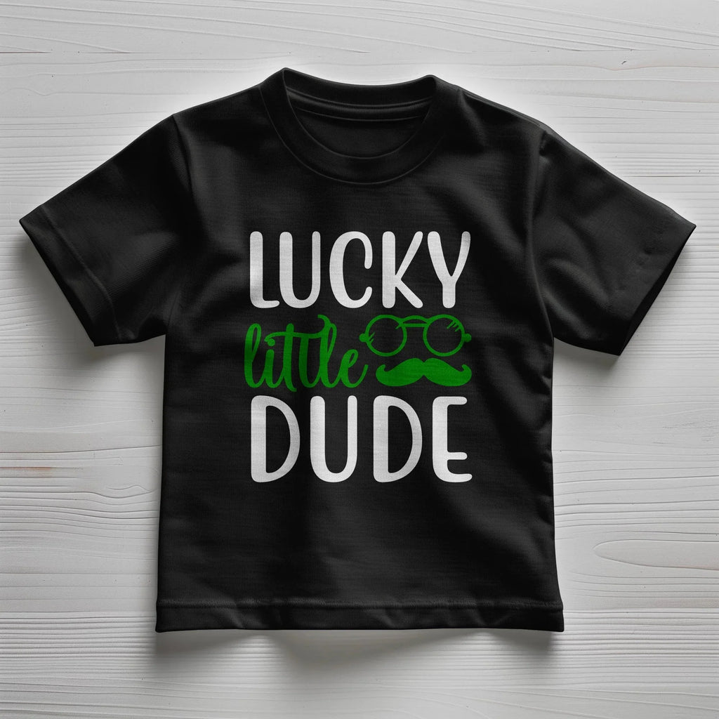 Lucky Little Dude Toddler T-Shirt – St. Patrick's Day Outfit for Boys – Funny Irish Holiday Shirt – Soft Cotton Tee