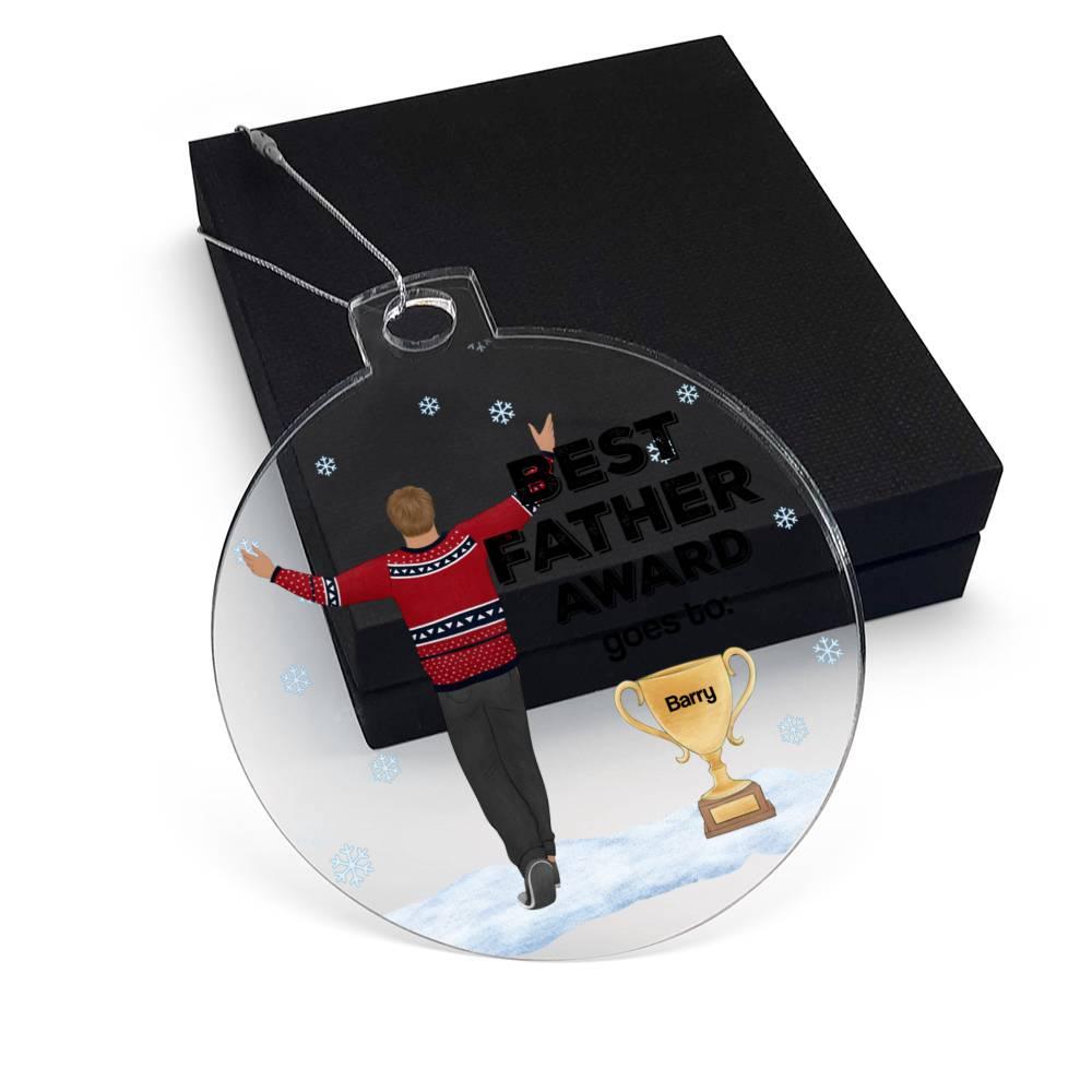 Best Father Personalized Acrylic Keepsake Ornament