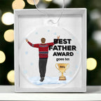 Best Father Personalized Acrylic Keepsake Ornament