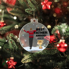 Best Father Personalized Acrylic Keepsake Ornament